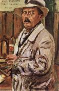 Lovis Corinth Self-Portrait in a Straw Hat Germany oil painting artist